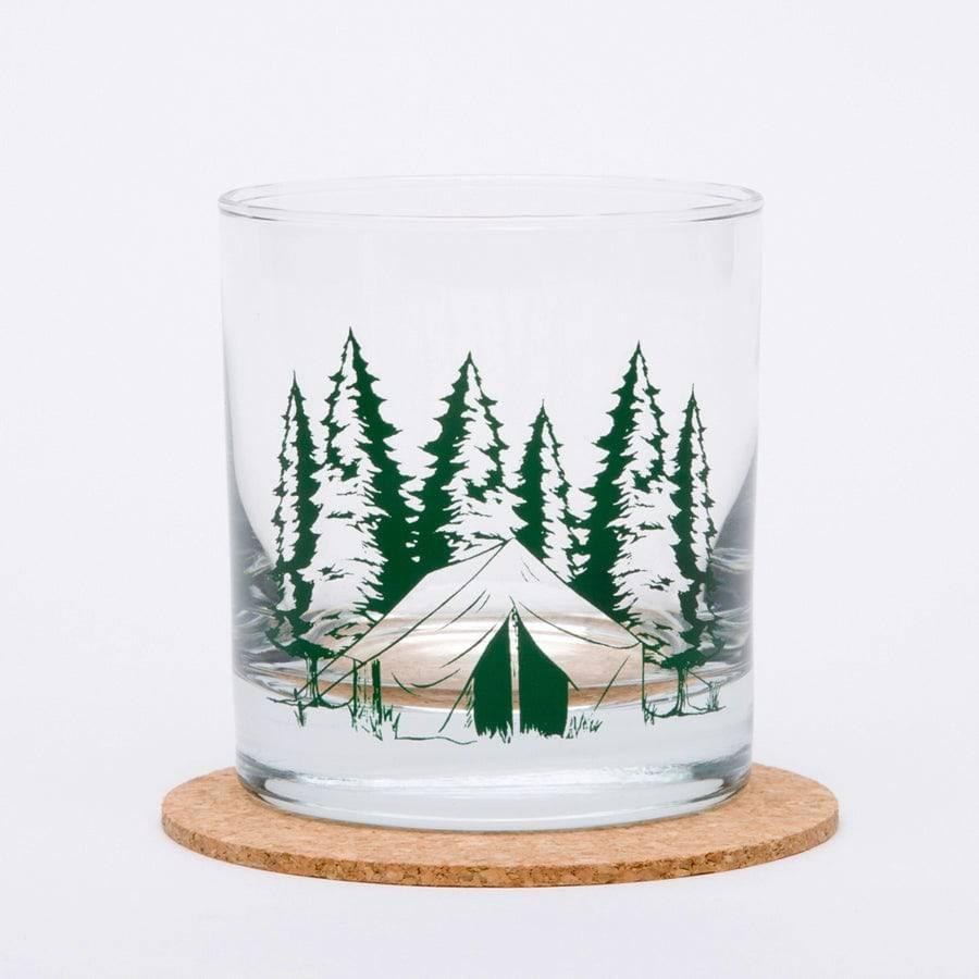 Camping Rocks Glass - 11oz Whiskey Glass - Locally Made - Counter Couture