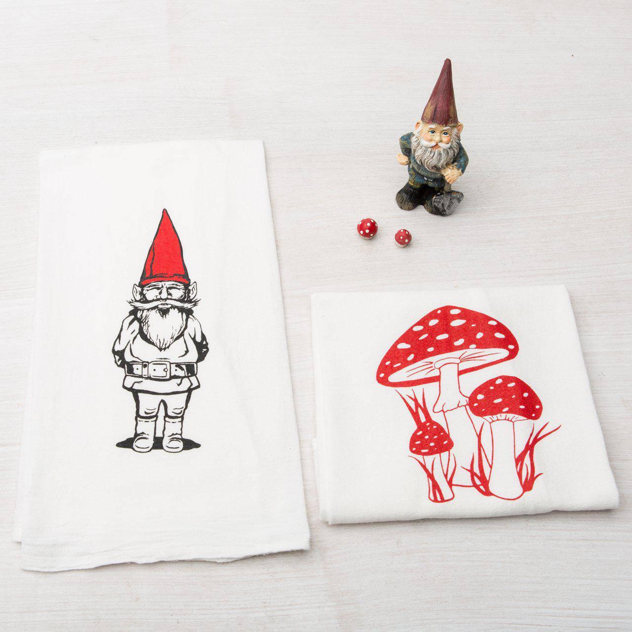 Toadstool Flour Sack Towel - Cottagecore - Housewarming Gift - Counter Couture