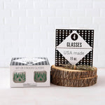 Camping Rocks Glass - 11oz Whiskey Glass - Locally Made - Counter Couture