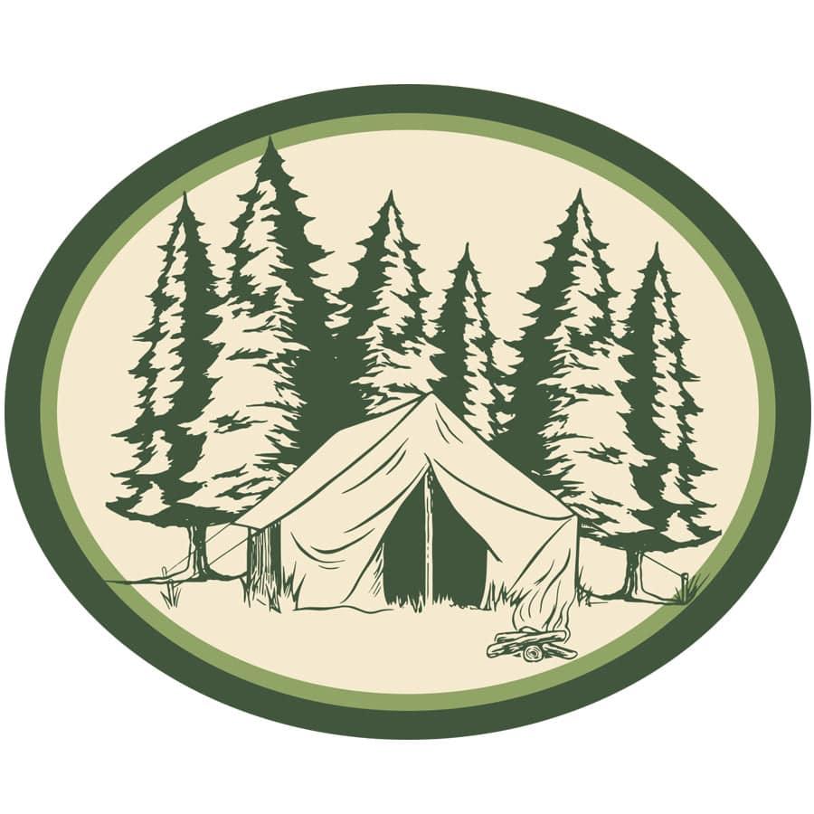 Camping Badge Sticker - Counter Couture