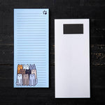 Cute Cat Grocery List Pad - Magnetic Notepad with 50 Pages and Hand-Drawn Illustration - Counter Couture