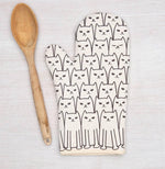 Cat-Themed Oven Mitt and Potholder Set - Heat Resistant, Fun Kitchen Accessories - Counter Couture