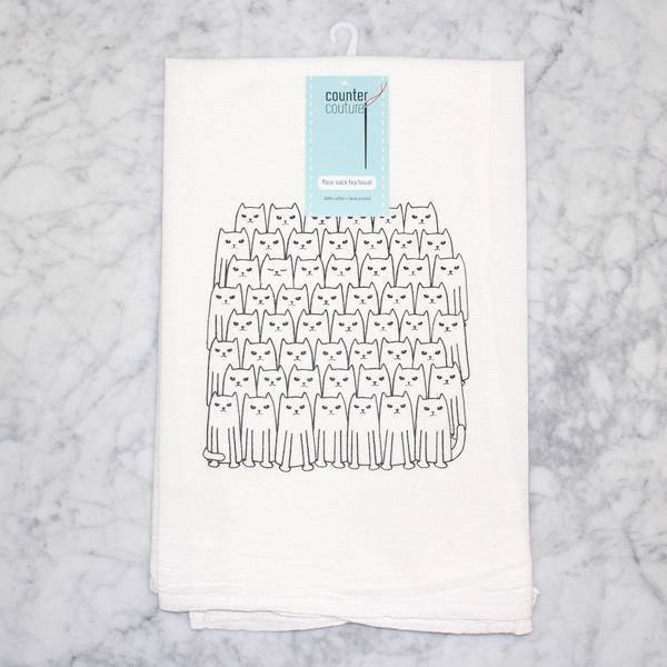 Cats Flour Sack Towel - Host/Hostess Gift - Hand Towel - Dish Towel - Counter Couture
