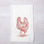 Farm Animals Set of 3 Tea Towels - Chicken, Pig, Cow - Counter Couture