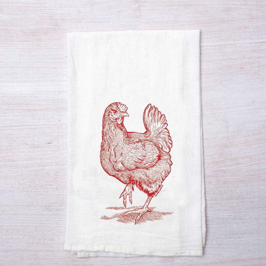Farm Animals Set of 3 Tea Towels - Chicken, Pig, Cow - Counter Couture