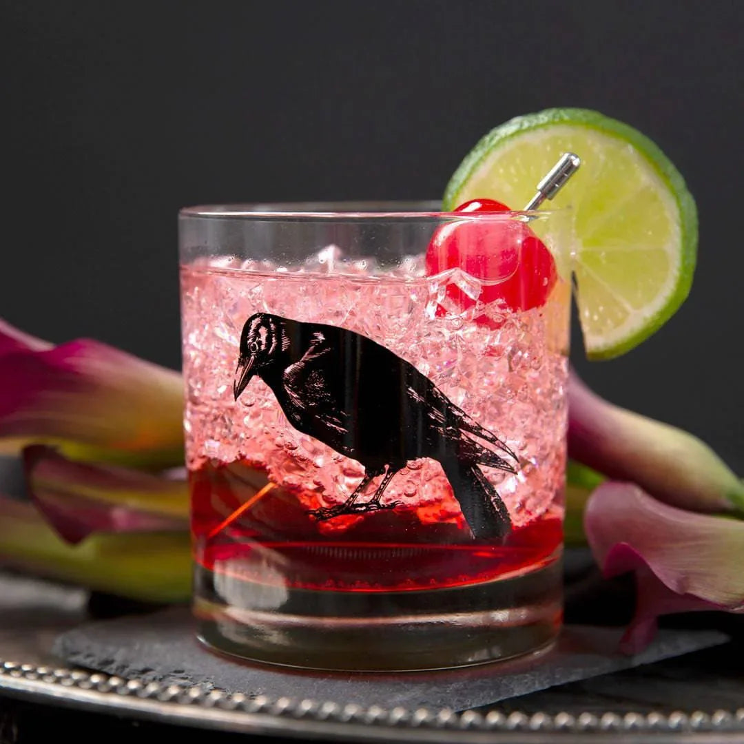 Crow Rocks Glass - 11oz Whiskey Glass - 100% Lead Free - Counter Couture