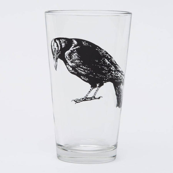 Crow Beer Pint Glass-Counter Couture