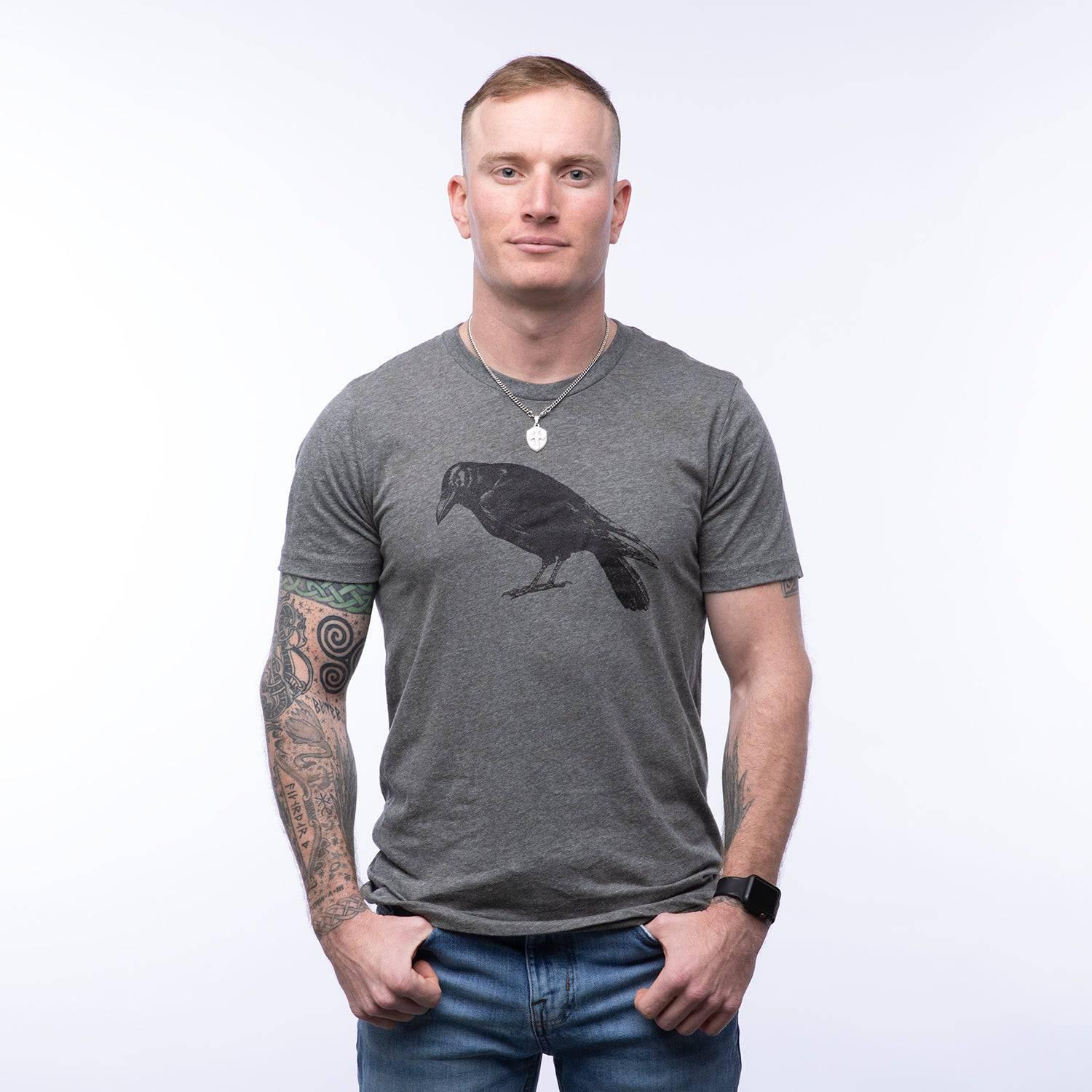 Crow Unisex Shirt - Eco-Friendly, Hand-Drawn, Locally Made - Counter Couture
