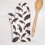 Crow Oven Mitt - Heat Resistant Up to 500°F, Spooky Kitchen Gift - Counter Couture
