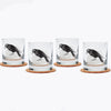 Crow Rocks Glass Gift Set of 4-Counter Couture