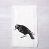 Crow Flour Sack Towel - Printed Tea Towel - Cottagecore Kitchen - Hand Towel -Counter Couture
