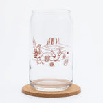 Desert Beer Can Glass - 16oz, Dishwasher Safe and Hand-Drawn - Counter Couture