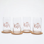 Desert Beer Can Glass - 16oz, Dishwasher Safe and Hand-Drawn - Counter Couture