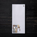 Cute Dog Magnetic Notepad - 50 Pages of Organized Grocery Lists with Fridge Magnet - Counter Couture