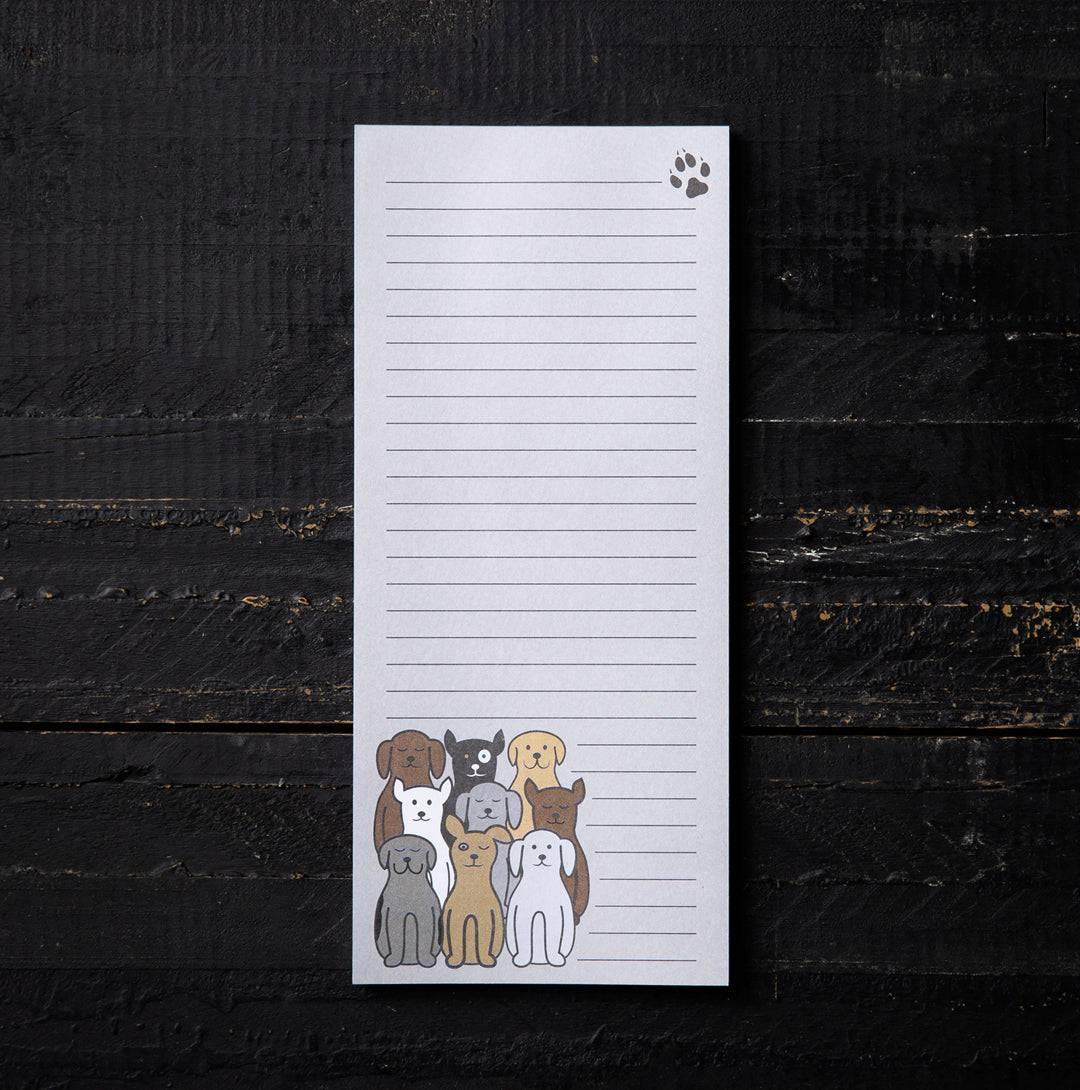 Cute Dog Magnetic Notepad - 50 Pages of Organized Grocery Lists with Fridge Magnet - Counter Couture