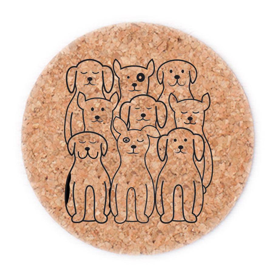 Dogs Cork Coasters-Counter Couture