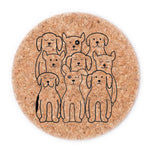 Dog Cork Coaster - Eco-Friendly - Hand-Printed - Locally Made - Counter Couture