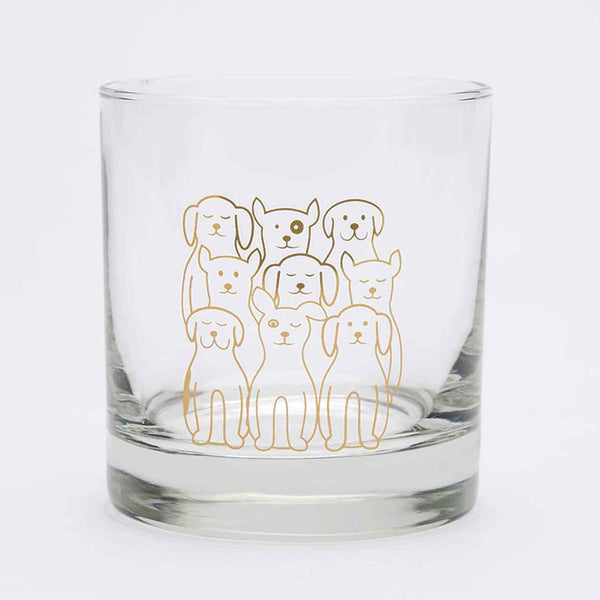 Dogs on Dogs Whiskey Glass-Counter Couture