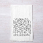 Cat and Dog Flour Sack Tea Towel Set - Eco-Friendly, Hand-Drawn - Counter Couture