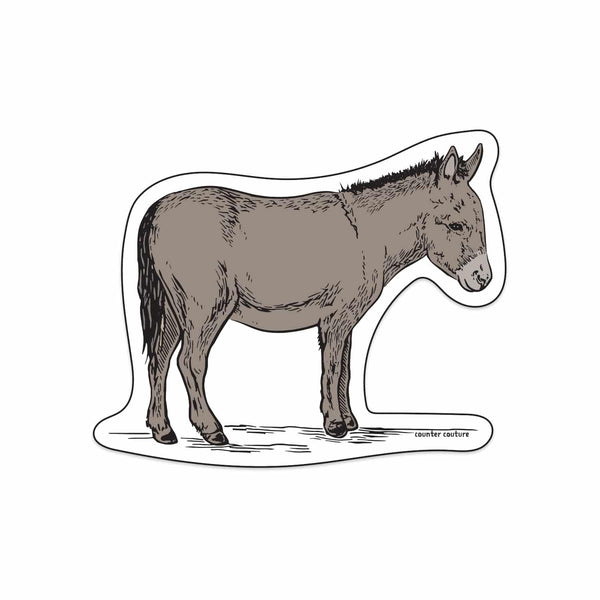 Donkey Die Cut Sticker-Counter Couture