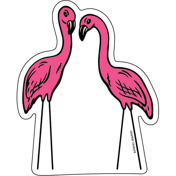 Flamingo Sticker-Counter Couture