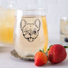 Frenchie Wine Glass-Counter Couture