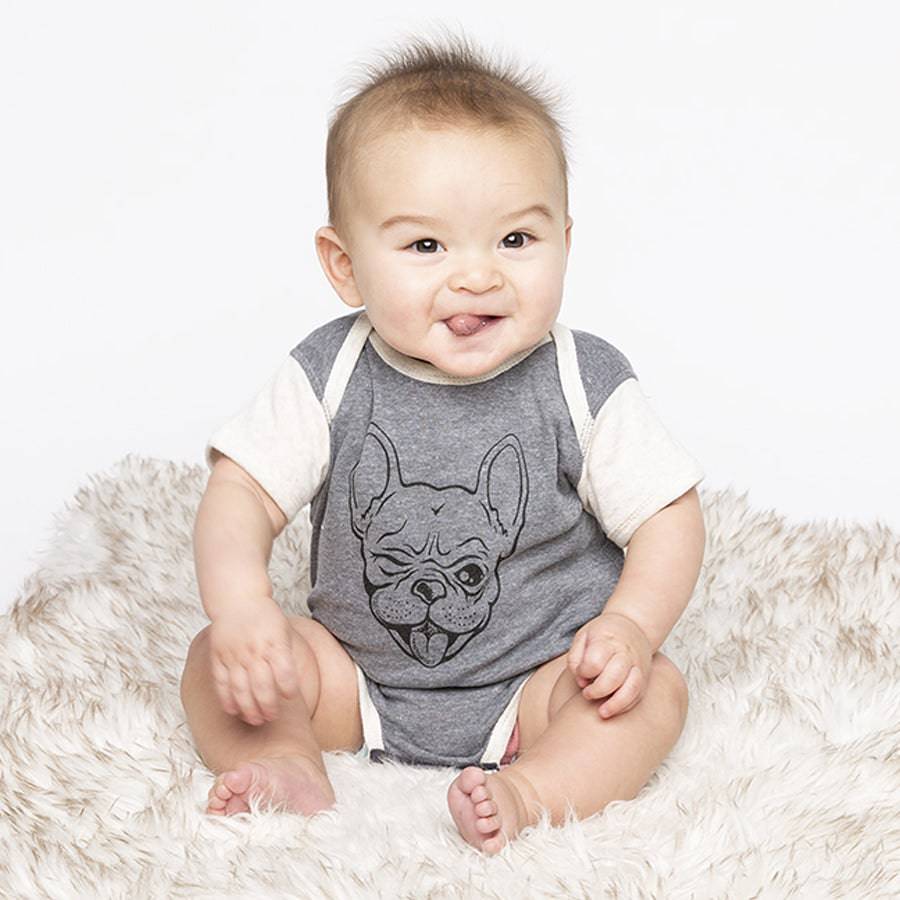 Frenchie Baby Bodysuit-Baby-Counter Couture
