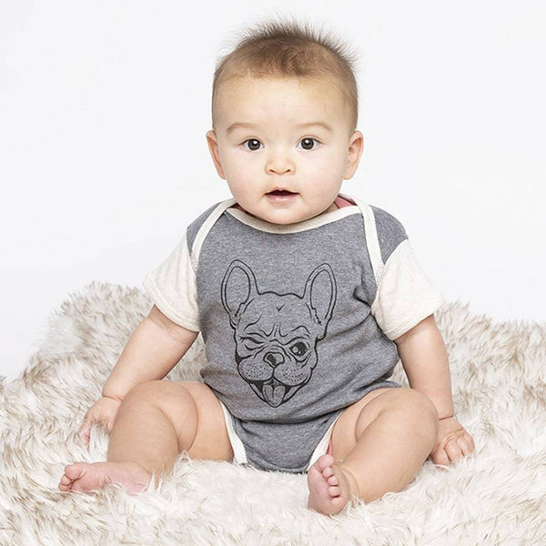 Frenchie Infant Bodysuit-Baby-Counter Couture