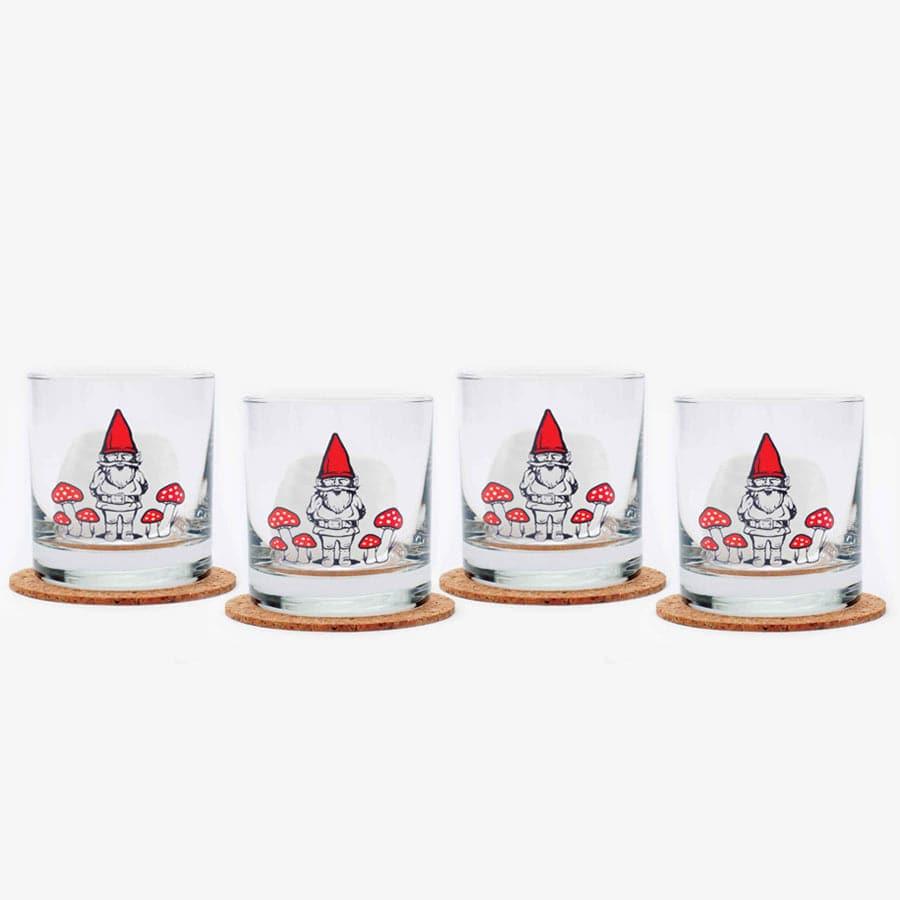 Gnome Rocks Glass - 11oz Whiskey Glass - 100% Lead Free - Counter Couture