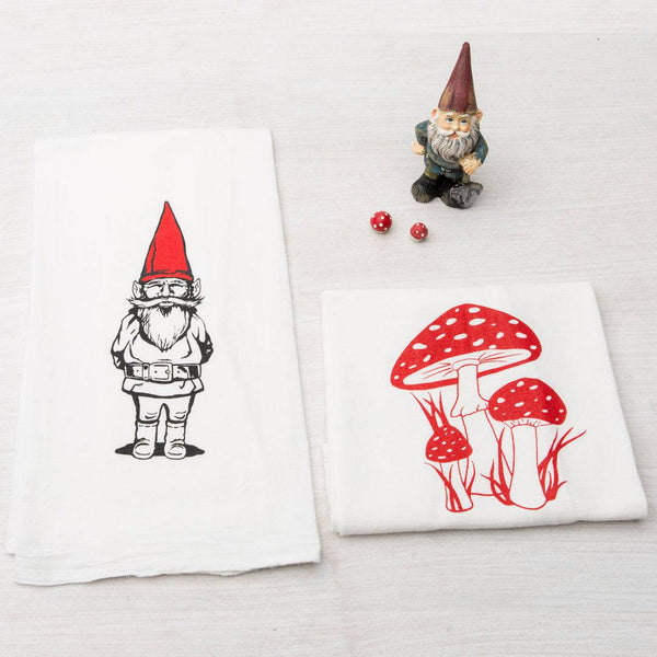 Festive Gnome Hanging Kitchen Towels - Set of 2