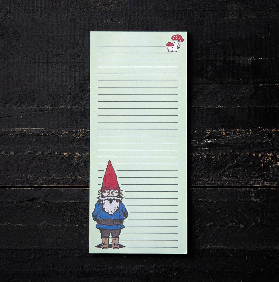 Gnome Magnetic Notepad - 50 Pages of Cute Organization for Your Grocery Lists - Counter Couture