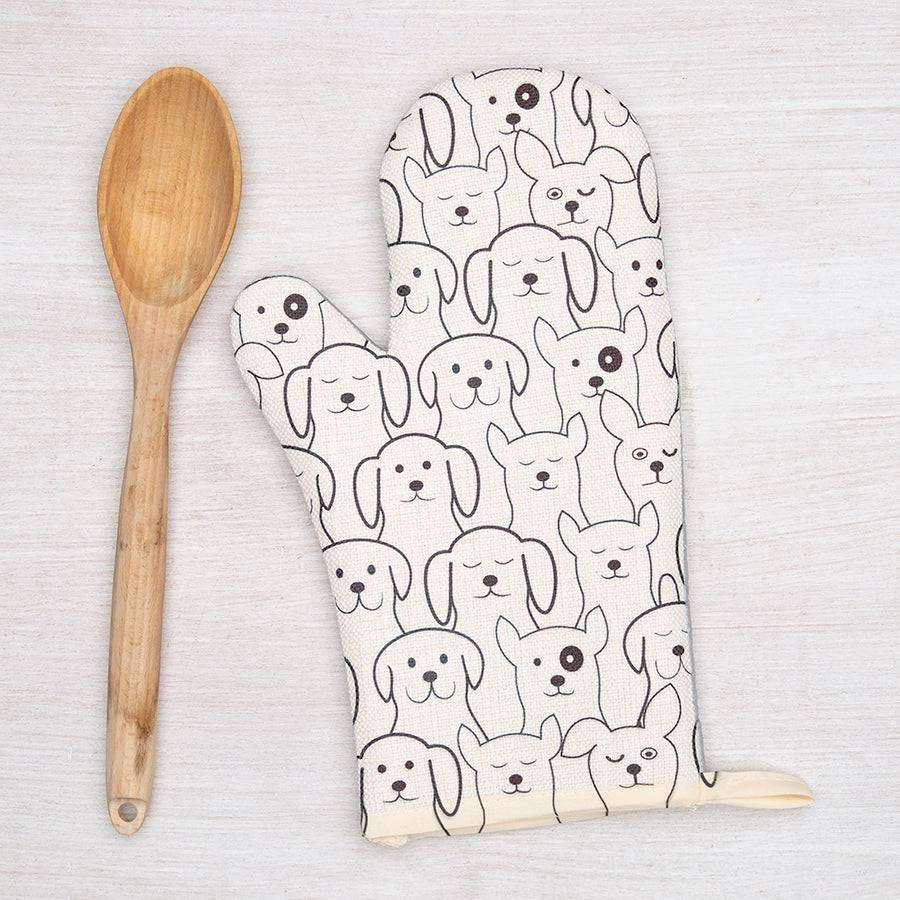 Unique Dogs Oven Mitt - Heat Resistant Up to 500°F, Cute Dog Design - Counter Couture
