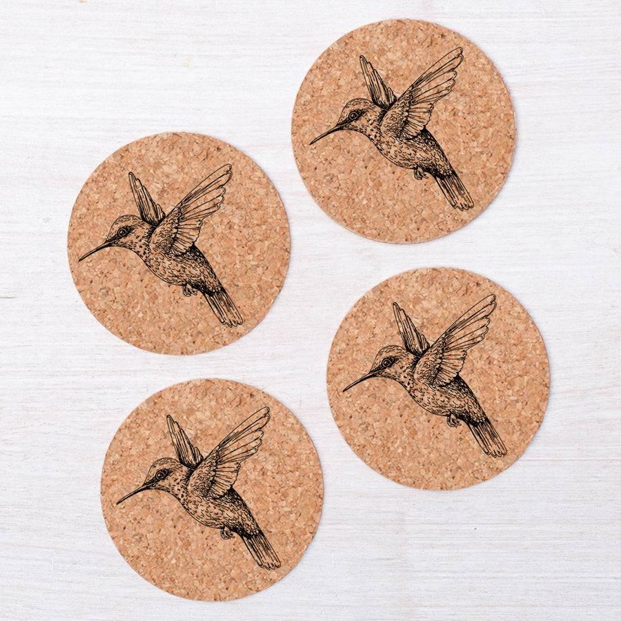 Hummingbird Coaster - Hand-Painted, Eco-Friendly, Locally Made - Counter Couture