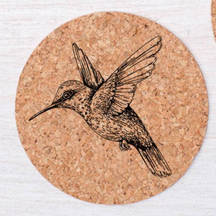Hummingbird Coaster - Hand-Painted, Eco-Friendly, Locally Made - Counter Couture