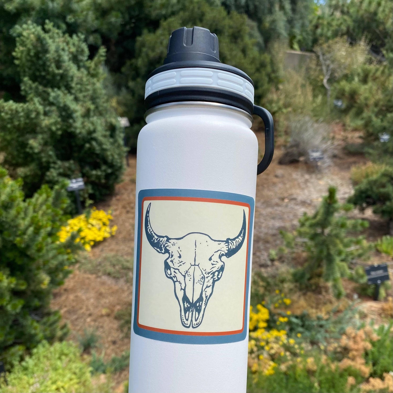 Buffalo Skull Badge Sticker - Counter Couture