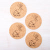 Jackalope Cork Coasters-Counter Couture