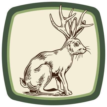 Jackalope Badge Sticker - Counter Couture