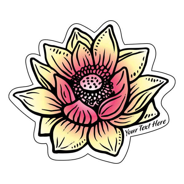 Sticker Lotus Name Drop