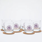 Lotus Rocks Glass - 11oz Whiskey Glass - Locally Made - Counter Couture