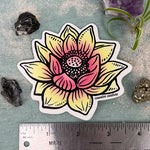 Lotus Die Cut Sticker - Counter Couture