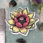 Lotus Die Cut Sticker - Counter Couture