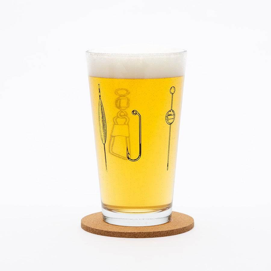 Lures Pint Glass - 16oz Beer Glass - Made in the USA - Counter Couture