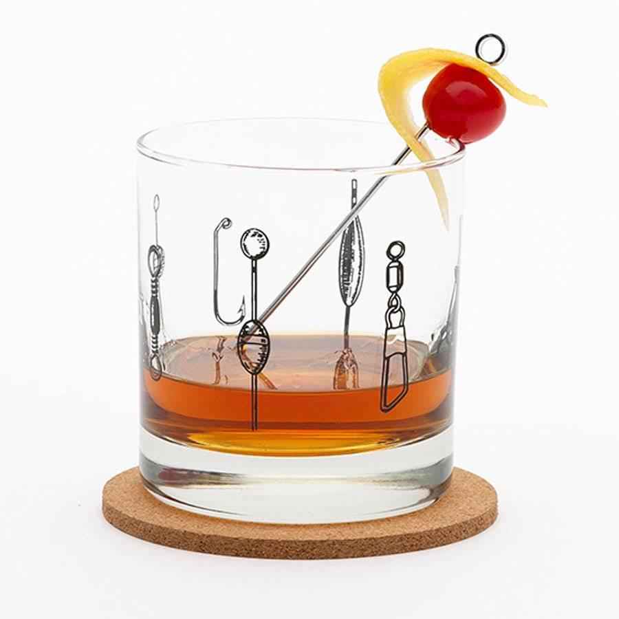 Lures Rocks Glass - 11oz Whiskey Glass - Locally Made - Counter Couture