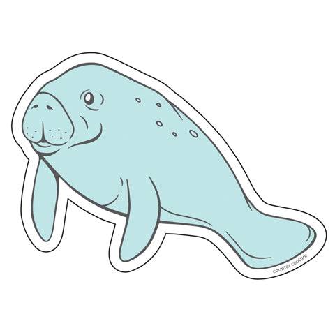 Manatee Sticker-Counter Couture