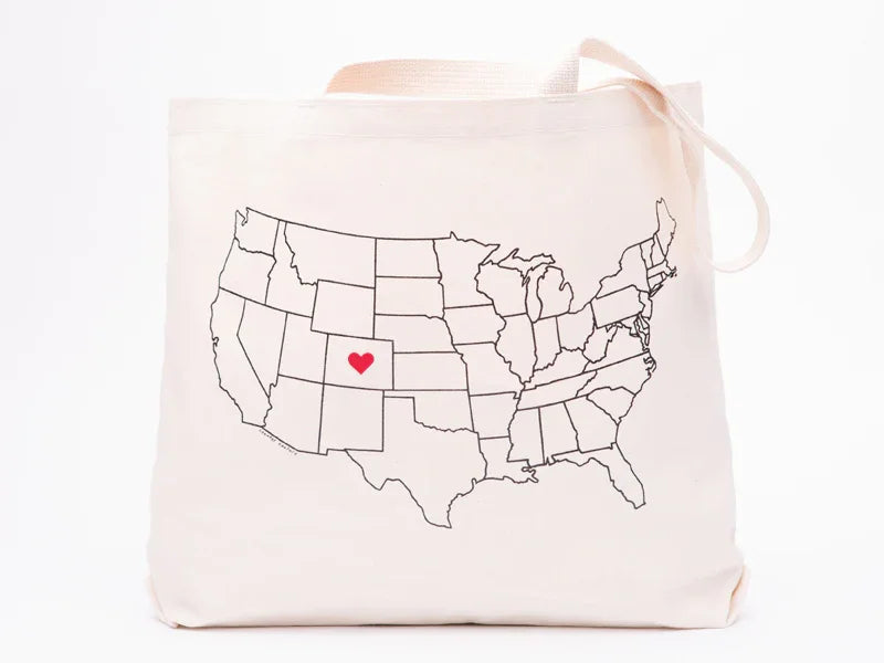 Customizable Map Canvas Tote Bag - Eco-Friendly, Perfect for Shopping & Gifts - Counter Couture
