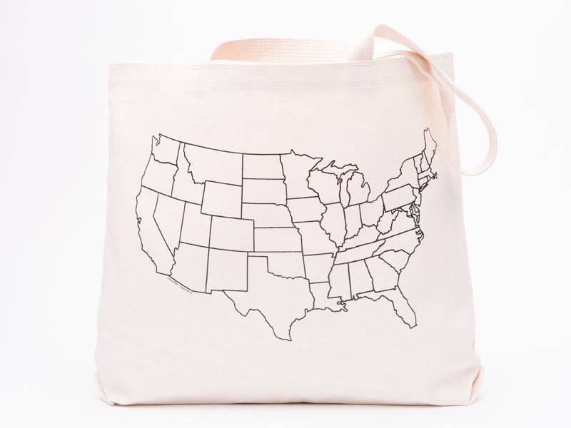 Map Printed Shopping Bag - Tote Bag - Counter Couture