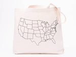 Customizable Map Canvas Tote Bag - Eco-Friendly, Perfect for Shopping & Gifts - Counter Couture