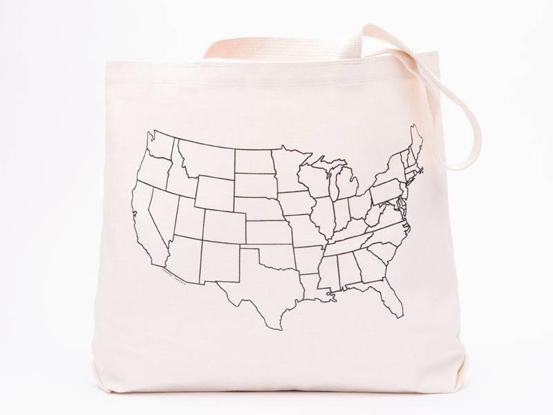Customizable Map Canvas Tote Bag - Eco-Friendly, Perfect for Shopping & Gifts - Counter Couture