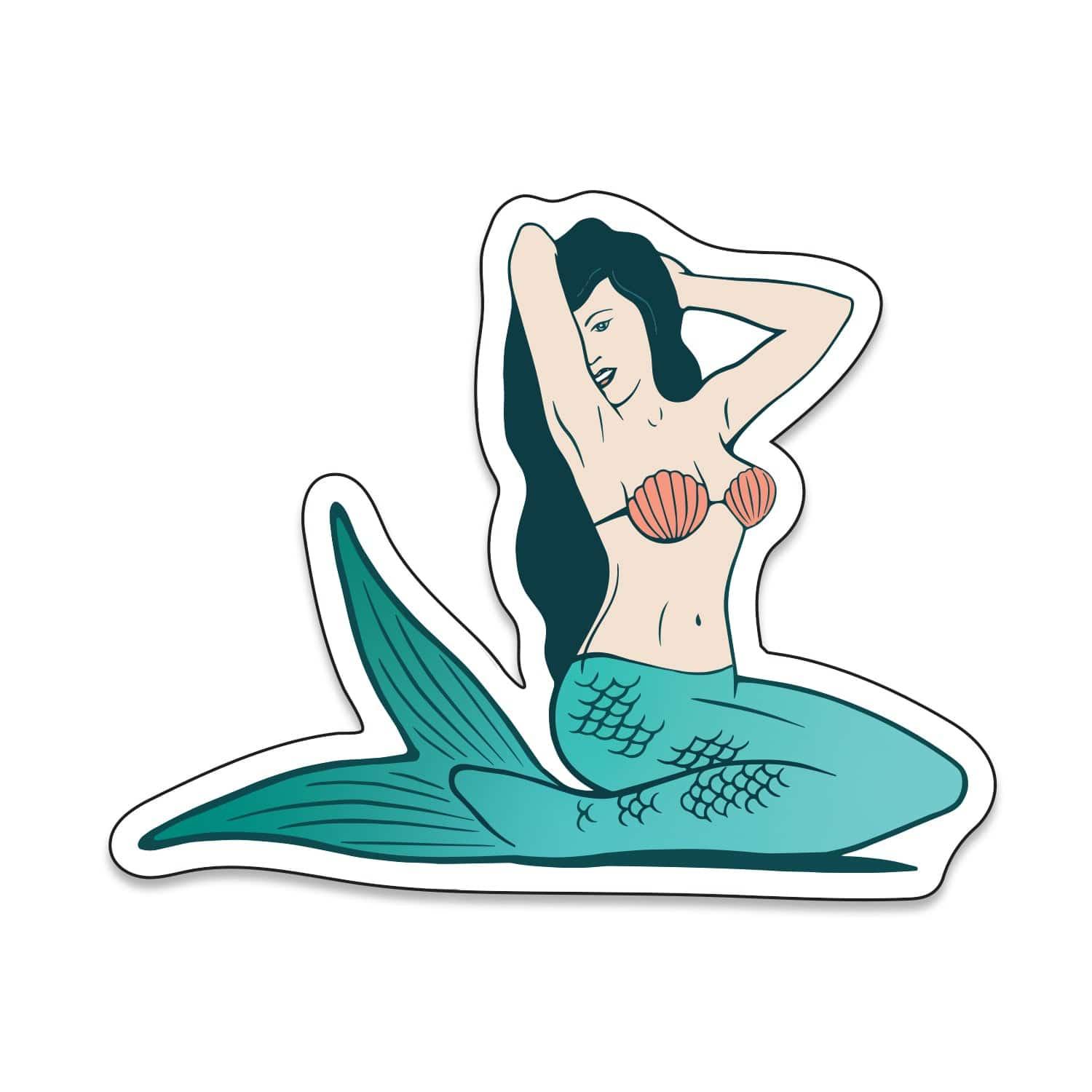 Mermaid Die Cut Sticker - Counter Couture