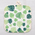 Monstera Oven Mitt + Potholder Set - Heat-Resistant, Stylish Kitchen Accessory, Perfect for Gifts - Counter Couture